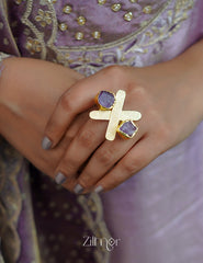 KR200127 - Natural Raw Stone Ring