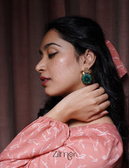 KR200131 - Druzy and Natural Raw Stone Earring 2-Zilmor