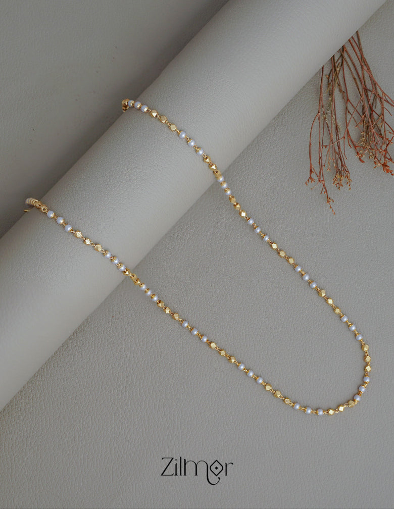 PE1011301 - Pearl Beads Daily Wear Simple Necklace