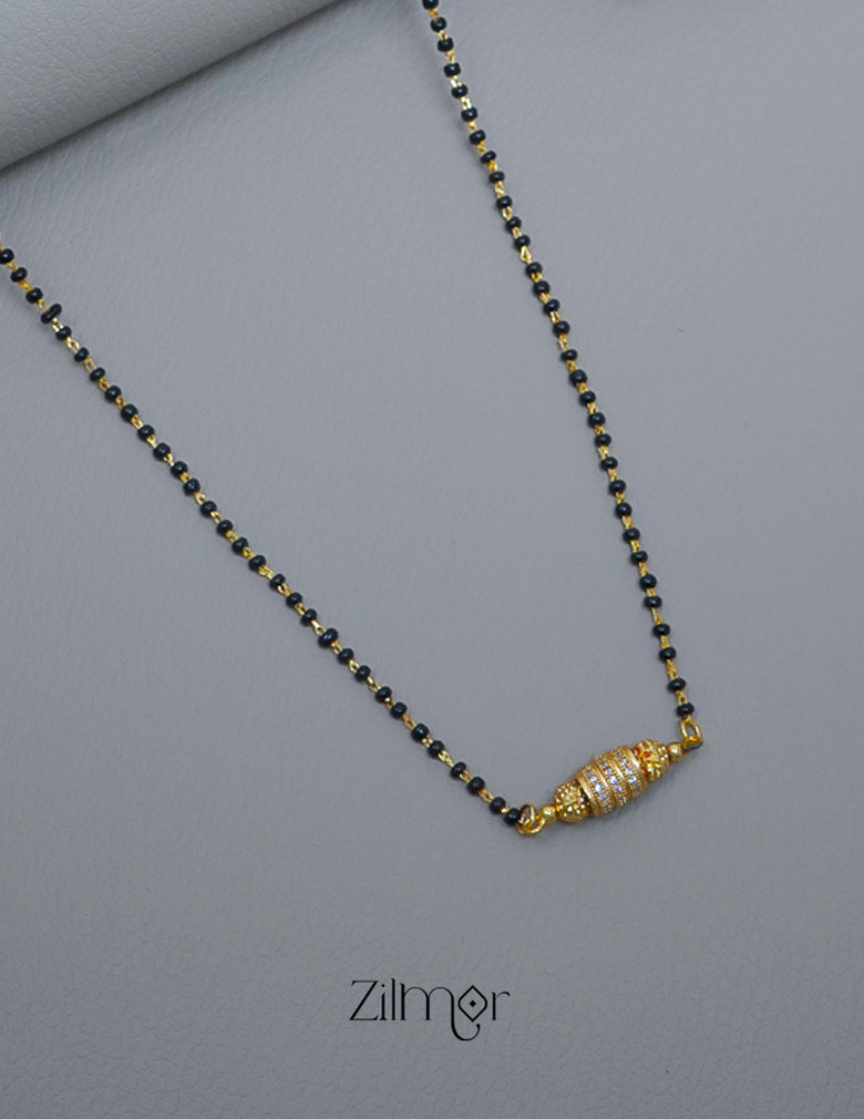 KT1011542 - Gold Plated AD Stone Pendant Mangalsutra Necklace 3-Zilmor