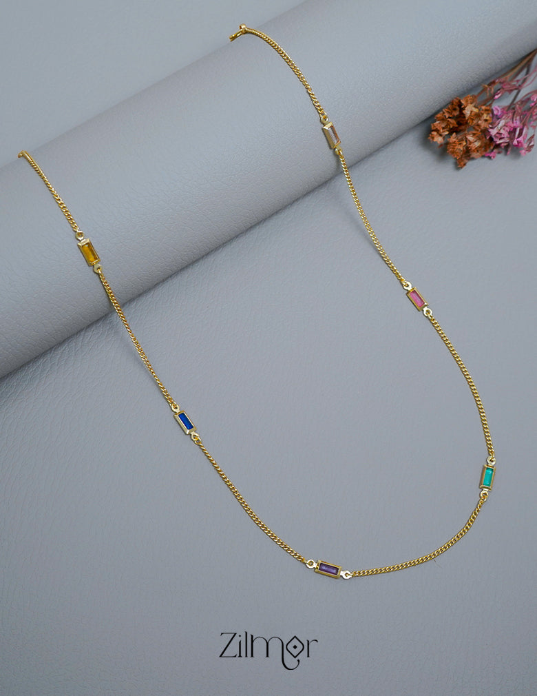 KT1011545 - Semi Precious stone daily wear necklace 2-Zilmor