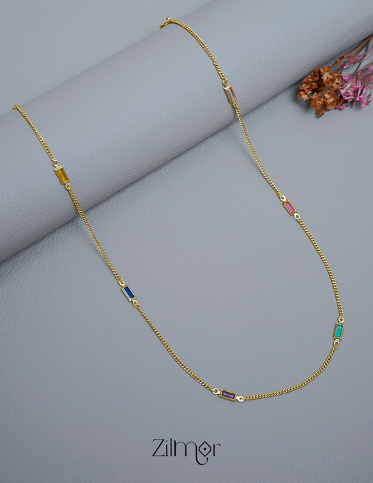 KT1011545 - Semi Precious stone daily wear necklace