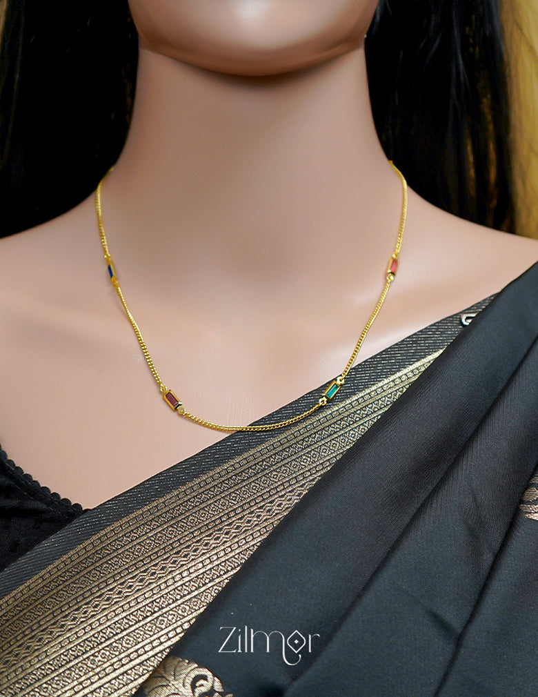 KT1011545 - Semi Precious stone daily wear necklace 3-Zilmor