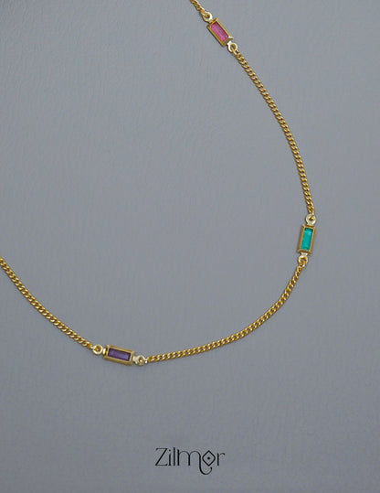 KT1011545 - Semi Precious stone daily wear necklace 4-Zilmor
