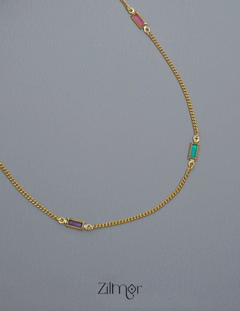 KT1011545 - Semi Precious stone daily wear necklace 4-Zilmor