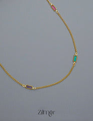 KT1011545 - Semi Precious stone daily wear necklace 4-Zilmor