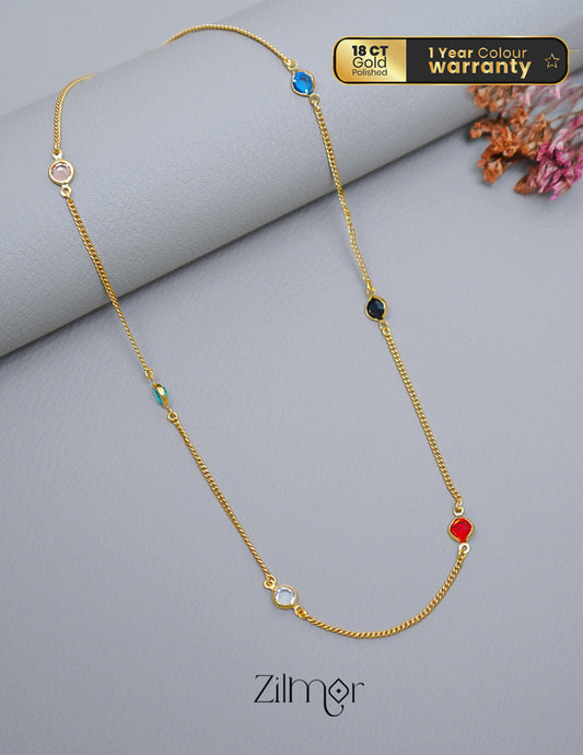 KT1011546 - Semi Precious stone daily wear necklace