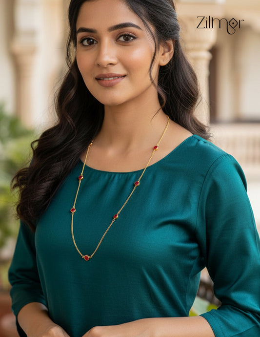 KT1011546 - Semi Precious stone daily wear necklace