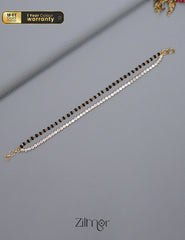 KT1011559 - Gold Toned AD Stone with Mangalsutra  Bracelet 2-Zilmor