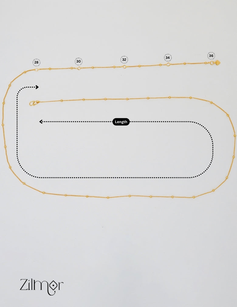 KT1011587- Gold Plated Traditional Hip Chain 3-Zilmor