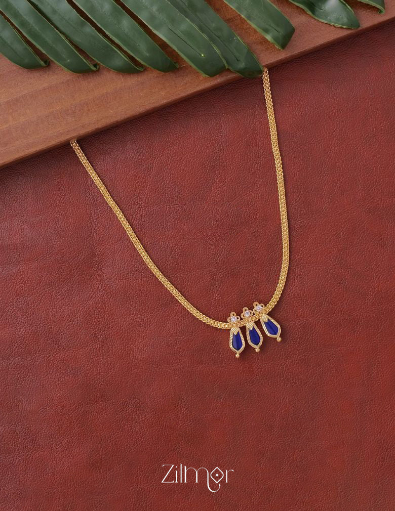 KY101002 - Simple Nagapadam necklace 4-Zilmor