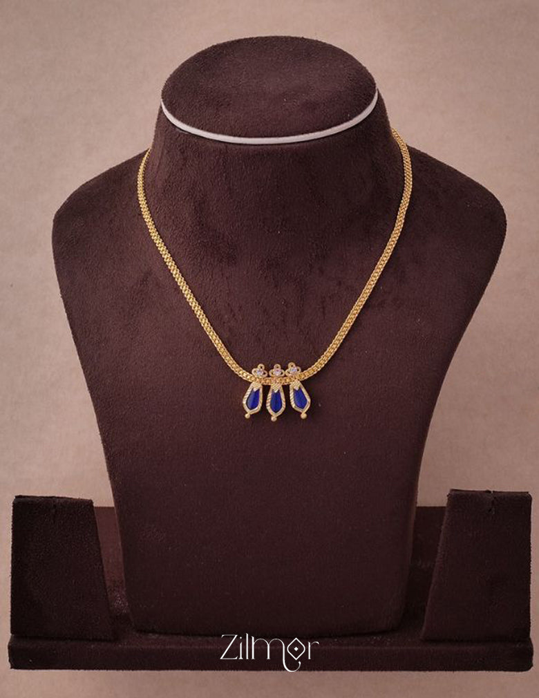KY101002 - Simple Nagapadam necklace 5-Zilmor