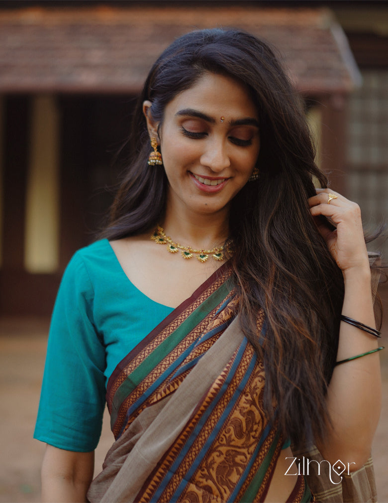 KY101006 - Palakka Short Haram Necklace 2-Zilmor