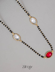KY1011122- Semi Precious Stone  Pendant Mangalsutra 3-Zilmor