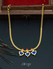 KY101151 - Simple Three Petals Palakka Necklace