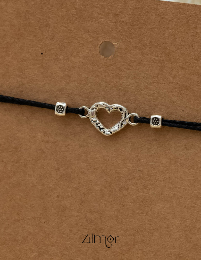 KY101154 - Heart Charm  Anklet 3-Zilmor