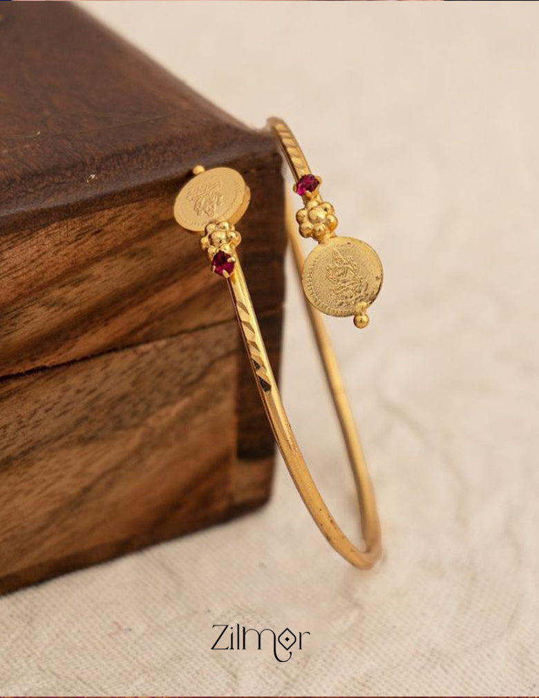 KY101503 - Gold tone Kaashu Necklace with Bangle 3-Zilmor