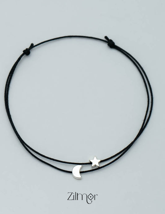 KY101525  - Star & Moon Anklet