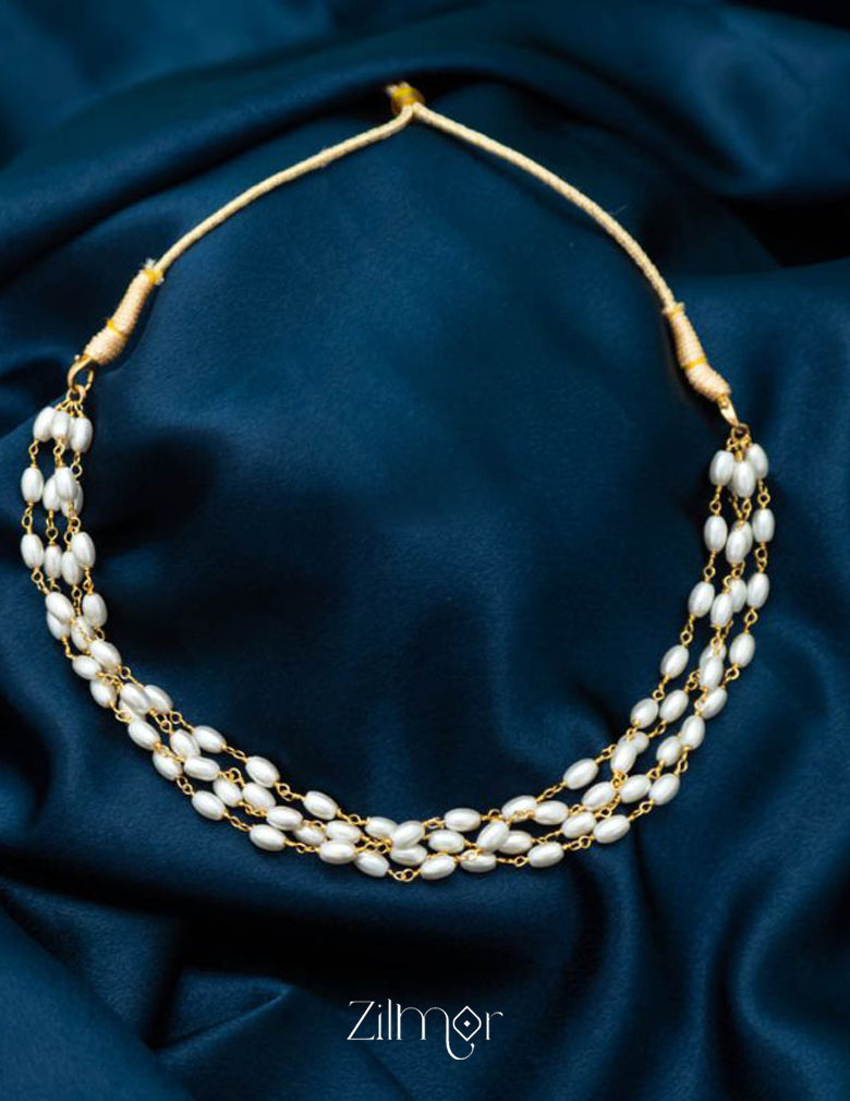 KY101533 - Pearl  short Necklace 2-Zilmor