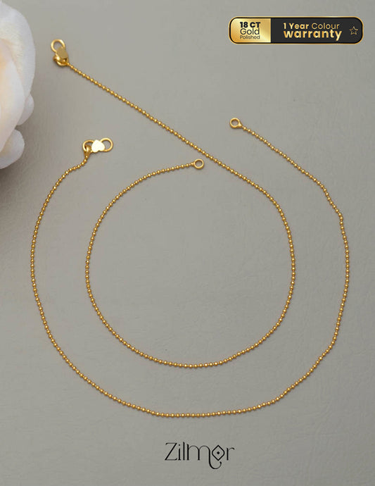 KY101623 - Gold Tone pair Anklet