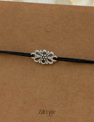 KY101720 - Silver Plated Charm Thread Anklet 2-Zilmor