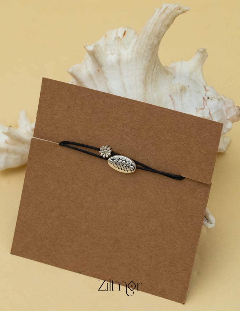 KY101737 - Silver Plated Charm Thread Anklet 1-Zilmor