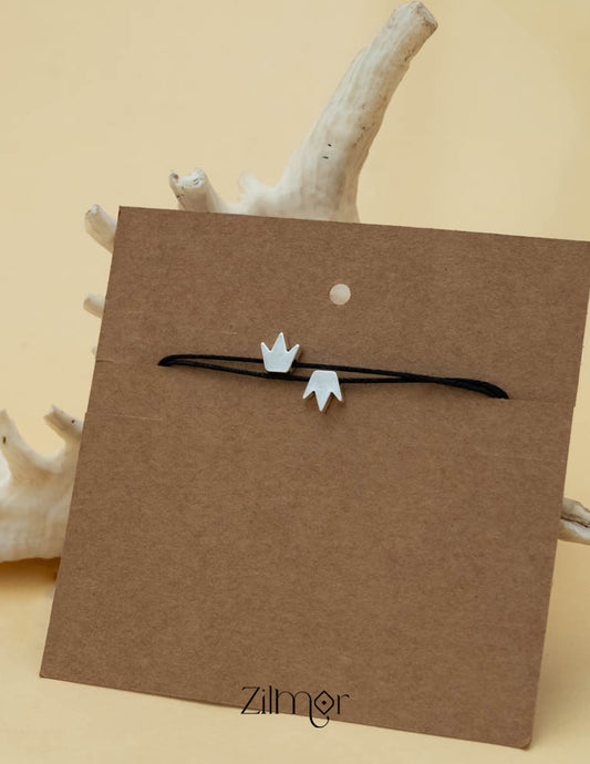 KY101901 - Silver Plated Charm Thread Anklet 1-Zilmor