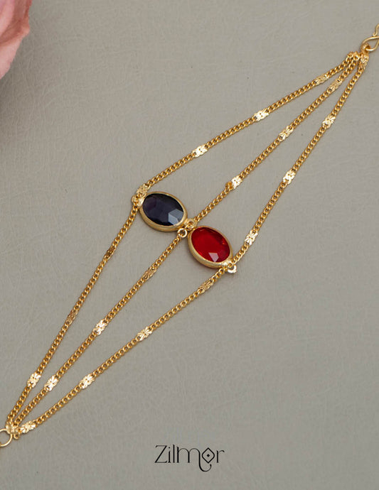 KY101924 - Gold Toned  AD Stone Daily Wear Bracelet