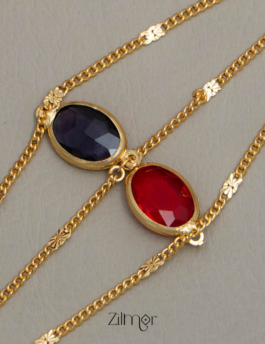 KY101924 - Gold Toned  AD Stone Daily Wear Bracelet