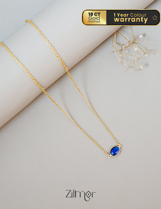 KY101959 - Simple Semi Precious Stone  Necklace