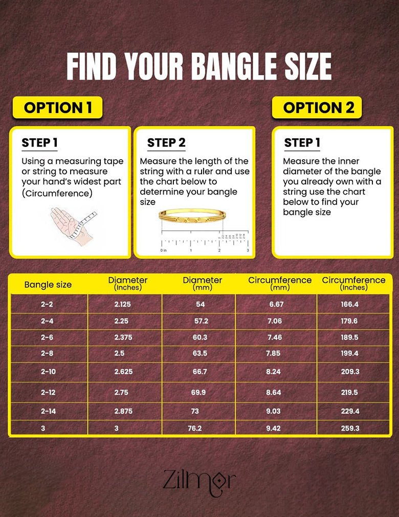 Kaashu Lakshmi Gold Plated Sized Bangle (Pair) 4-Zilmor