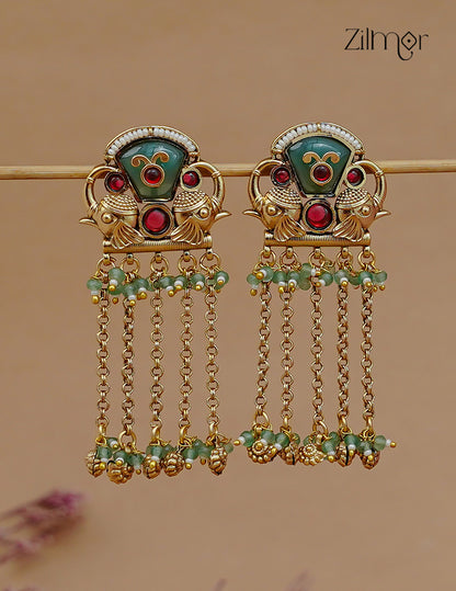 Kashmiri Earrings – Handcrafted Traditional Danglers - FS1012351