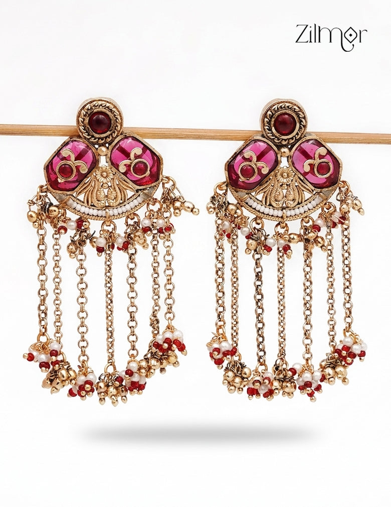 Kashmiri Earrings – Handcrafted Traditional Danglers - FS1012352