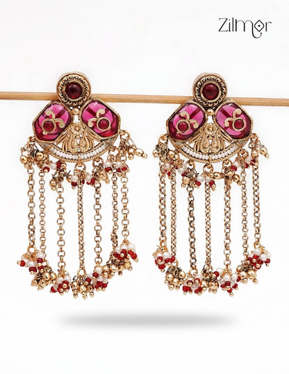 Kashmiri Earrings – Handcrafted Traditional Danglers - FS1012352