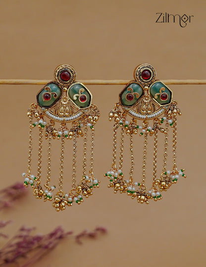 Kashmiri Earrings – Handcrafted Traditional Danglers - FS1012352
