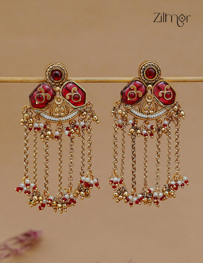 Kashmiri Earrings – Handcrafted Traditional Danglers - FS1012352