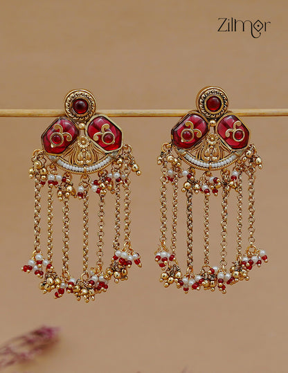 Kashmiri Earrings – Handcrafted Traditional Danglers - FS1012352