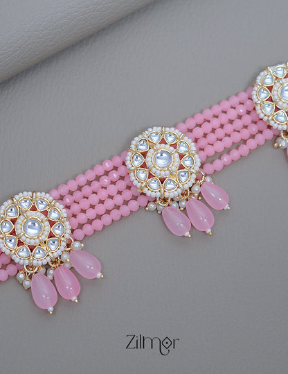 Kundan Necklace Earrings Maang Tikka Set - FS100867 2-Zilmor