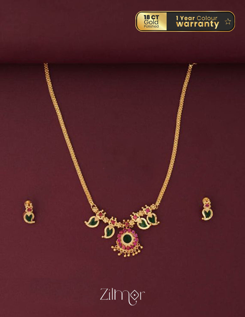 Mango Palakka Necklace Set - PP10117 3-Zilmor