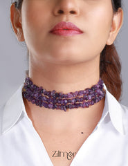 Mihar Semi Precious Stone Necklace 1-Zilmor