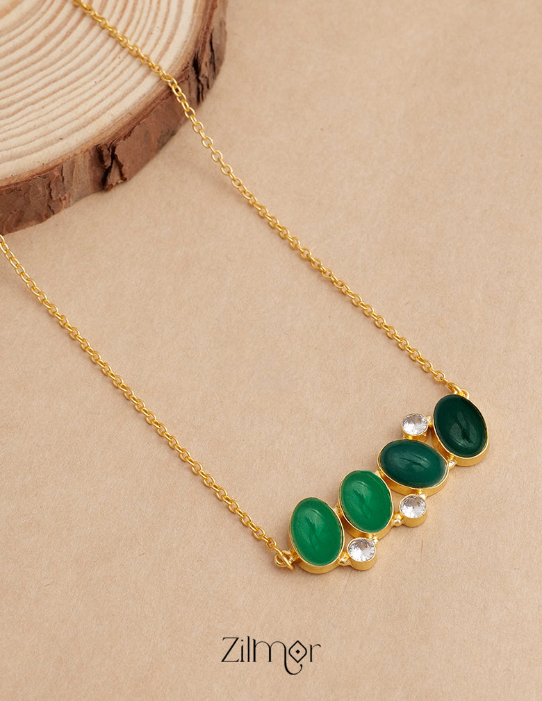 Minimalist Statement Stone Necklace - AS100739 3-Zilmor