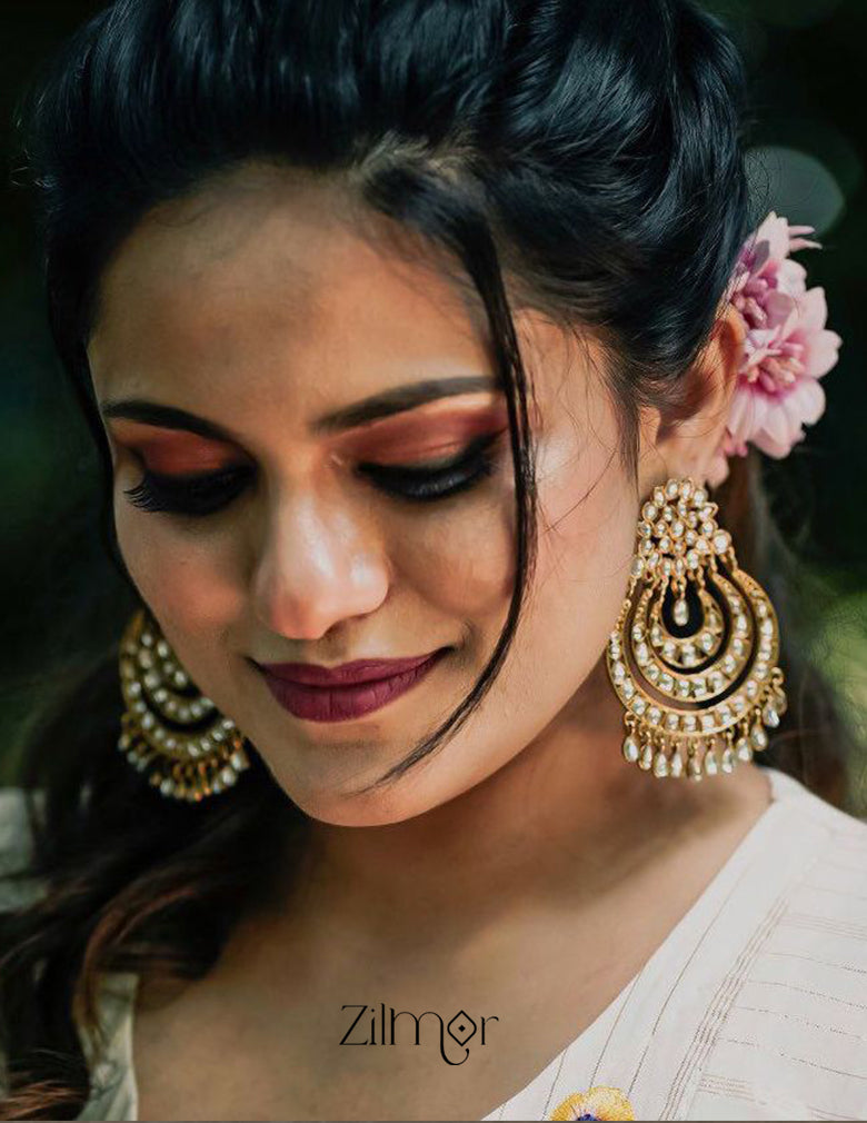 Moon Chandbali Earrings 1-Zilmor