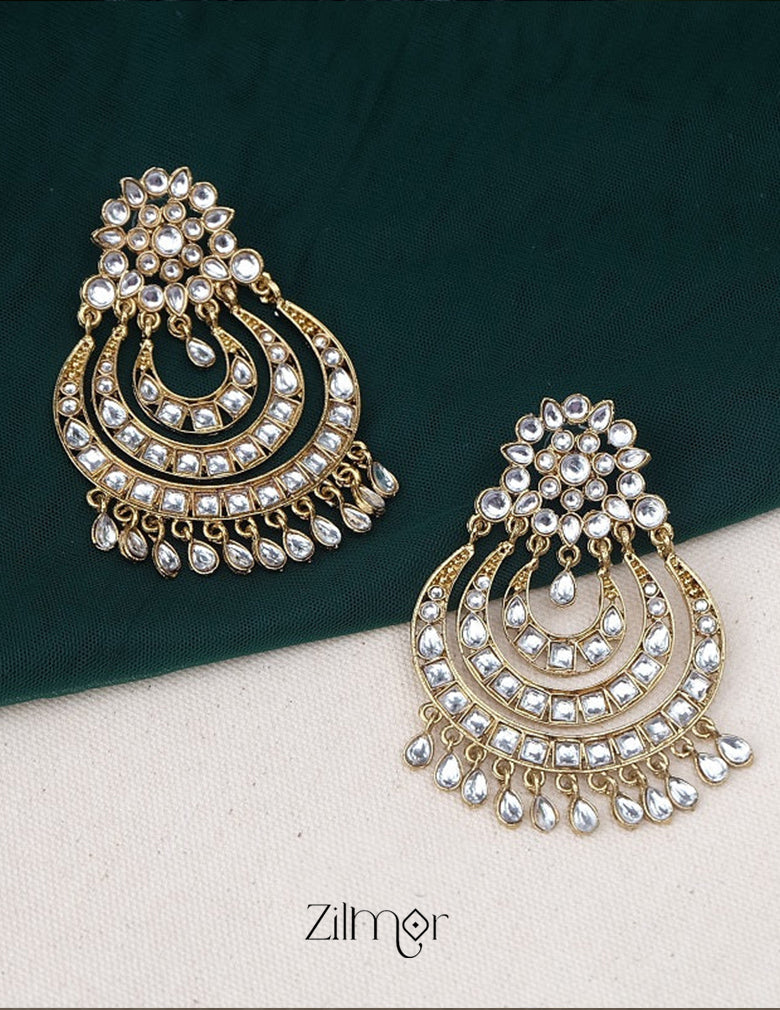 Moon Chandbali Earrings 3-Zilmor