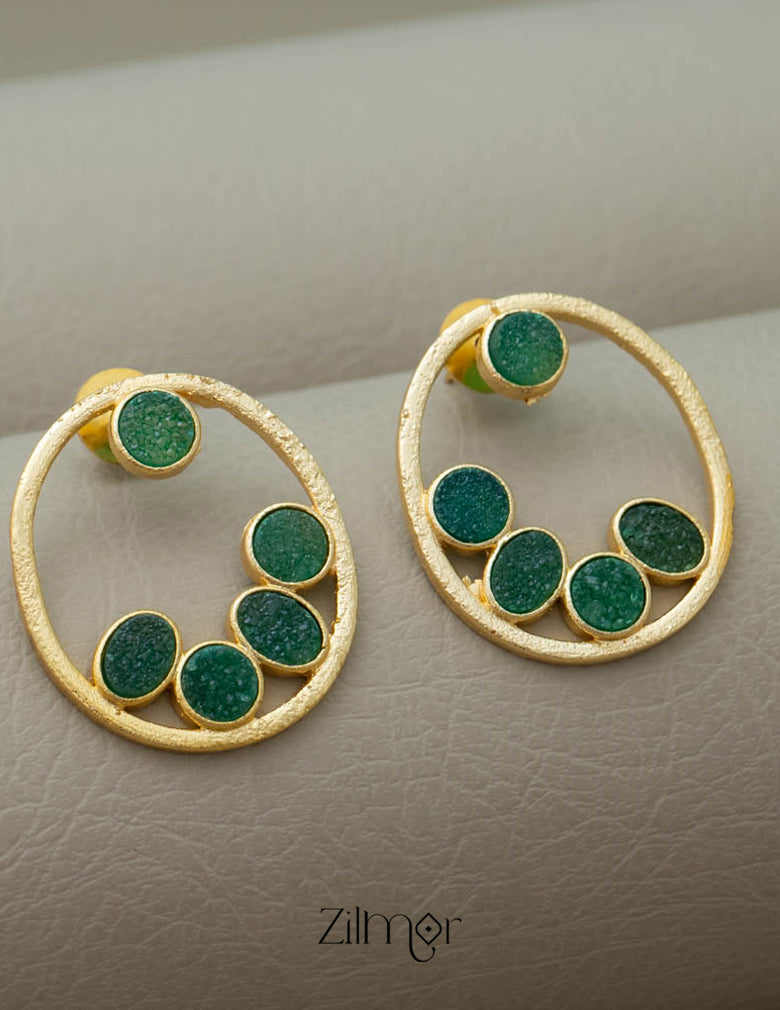 NA100976 - Druzy Stone Earrings (color option) 3-Zilmor