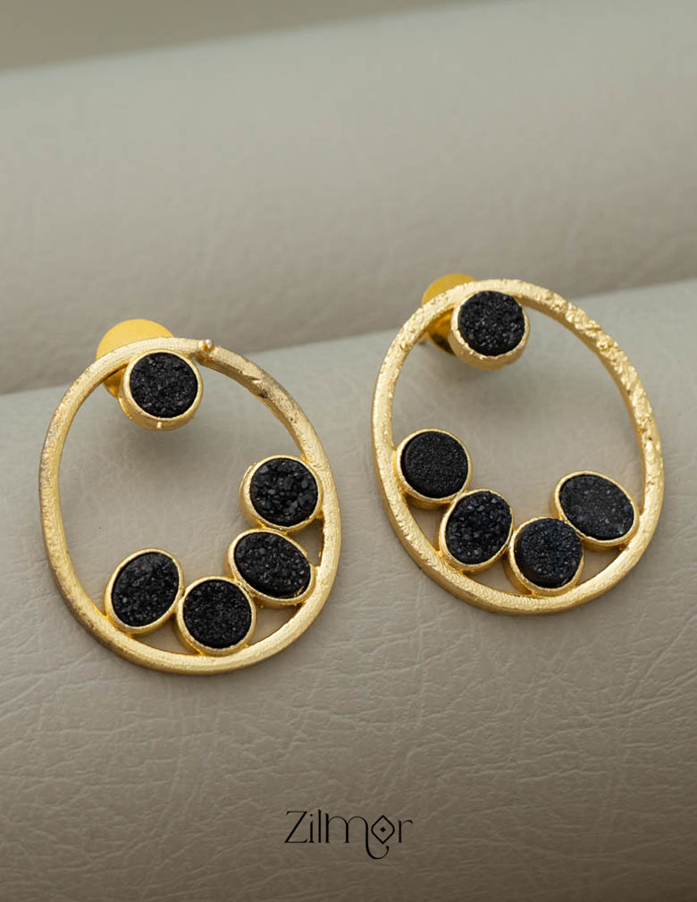 NA100976 - Druzy Stone Earrings (color option) 4-Zilmor