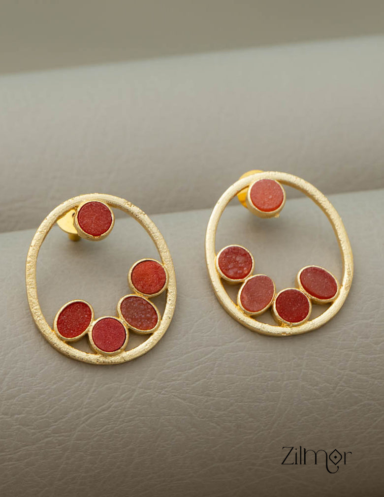 NA100976 - Druzy Stone Earrings (color option) 7-Zilmor