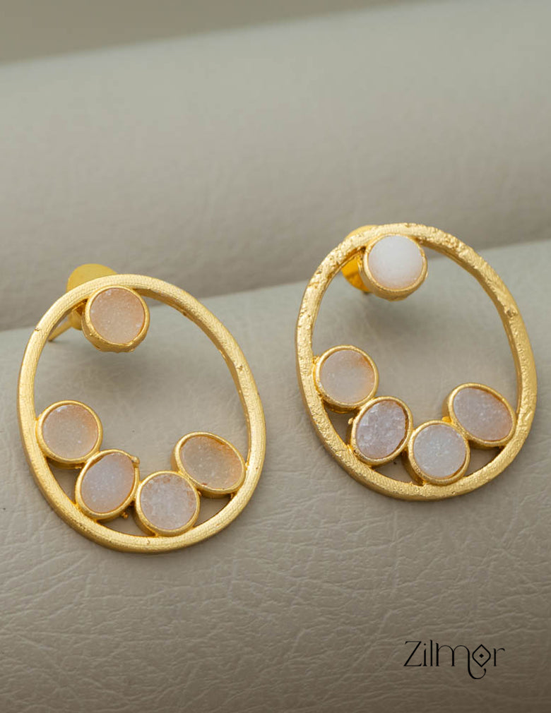 NA100976 - Druzy Stone Earrings (color option) 8-Zilmor