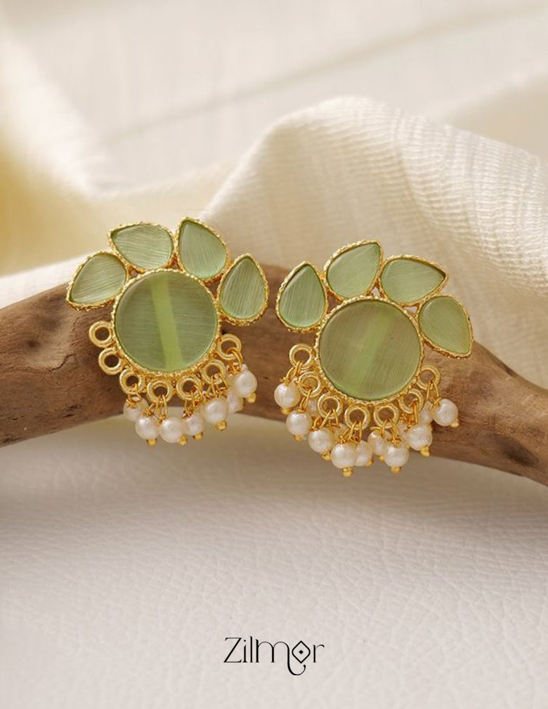NA100978- Crystal Stone Earrings (color option) 2-Zilmor