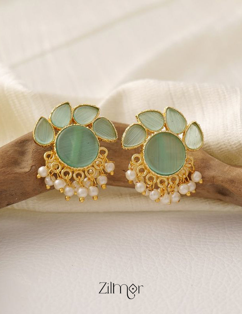 NA100978- Crystal Stone Earrings (color option) 3-Zilmor