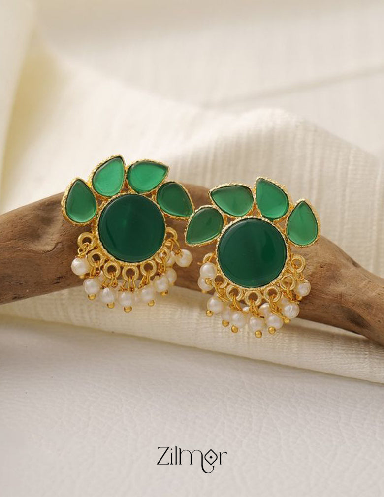 NA100978- Crystal Stone Earrings (color option) 6-Zilmor